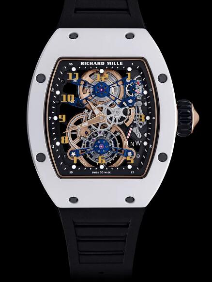 Review Richard Mille RM 17-02 Manual Winding Tourbillon ATZ Ceramic White Replica Watch